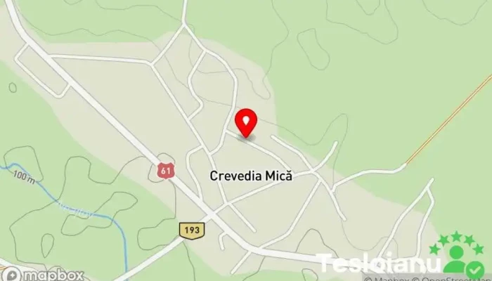 hartă a Crevedia Mică  în Crevedia Mică