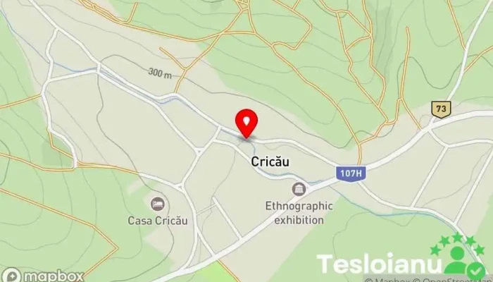 hartă a Cricău Râu în 