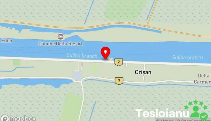 hartă a Crișan  în Crișan