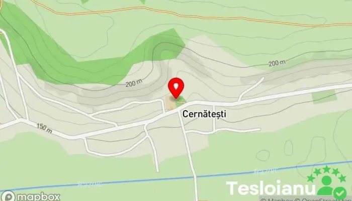 hartă a Cula Cernăteștilor Monument, Atracție turistică în Cernătești