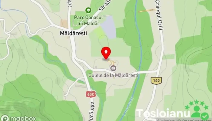 hartă a Cula Duca Muzeu, Atracție turistică în Măldăreşti