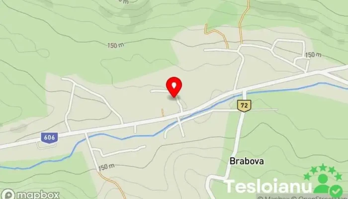 hartă a Cula Izvoranu-Geblescu Clădire de patrimoniu în Brabova