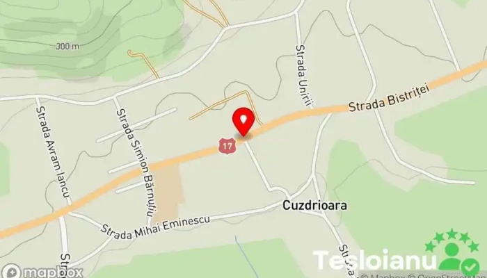hartă a Cuzdrioara  în Cuzdrioara