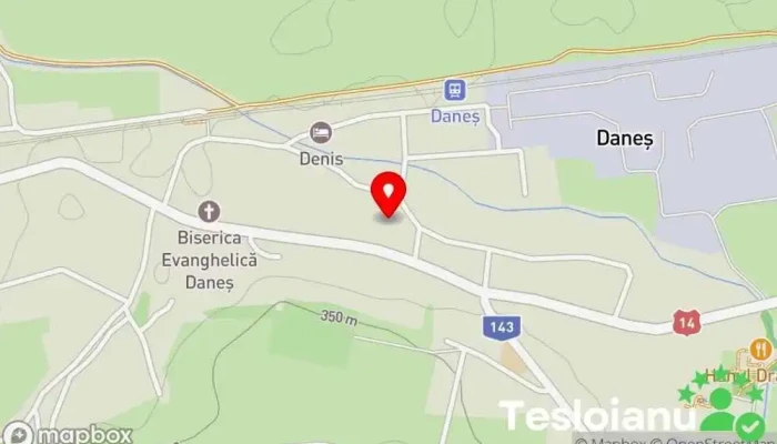 hartă a Daneș  în Daneș