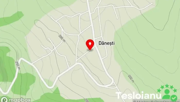 hartă a Dănești  în Dănești