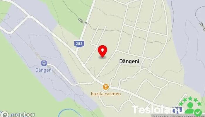 hartă a Dângeni  în Dângeni