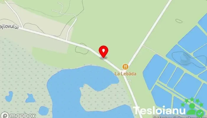 hartă a Debarcader Lebăda Serviciu de închirieri caiac și canoe în Budeni
