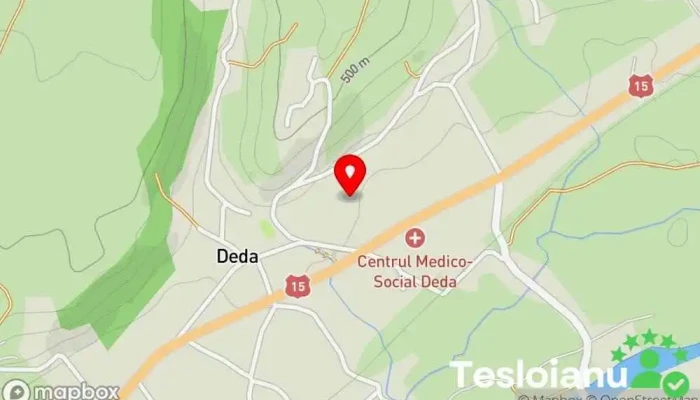 hartă a Deda  în Deda