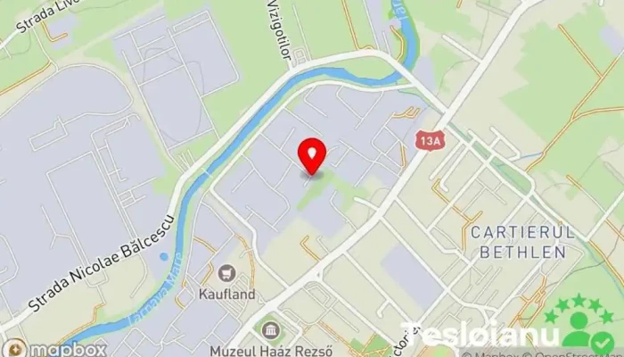hartă a Delkamet kft. Executant și vânzător de balustrade, Lăcătuș, Producător de piese pentru utilaje, Magazin de prelucrare a metalelor, Contractant de lucrări pe bază de coli metalice, Contractant de lucrări de execuție și montaj de scări în Odorheiu Secuiesc