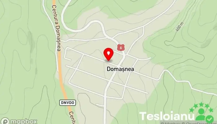 hartă a Domașnea  în Domașnea
