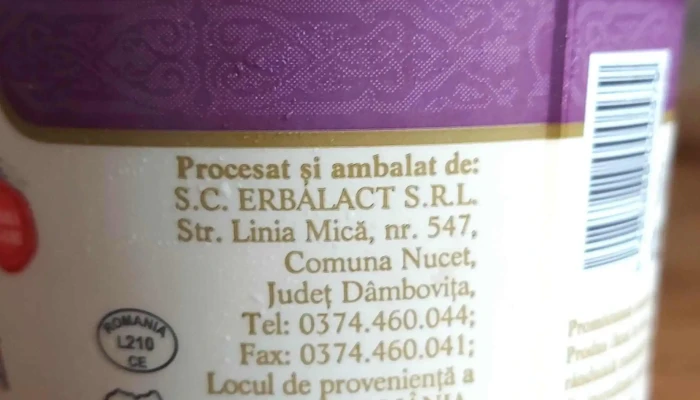 Erbalact Srl Site Web - Nucet