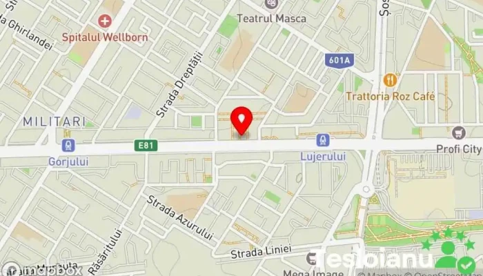 hartă a Eurolock Servicii de duplicare chei în București
