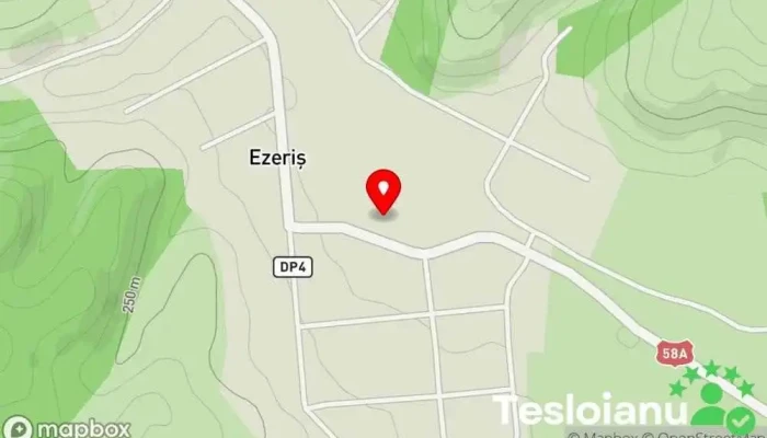 hartă a Ezeriș  în Ezeriș