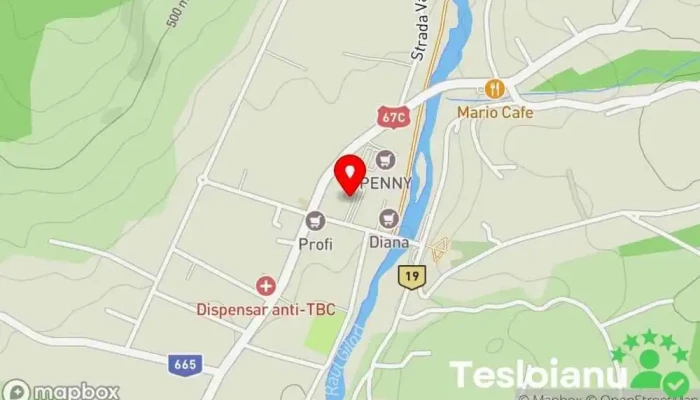 hartă a FAITH Furnizor de materiale de construcții în Novaci