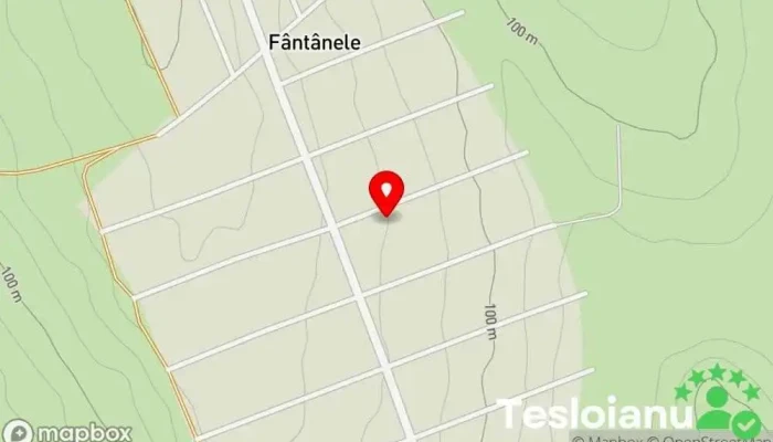 hartă a Fântânele  în Fântânele