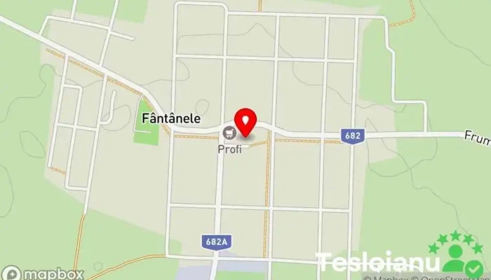 hartă a Fântânele  în Fântânele