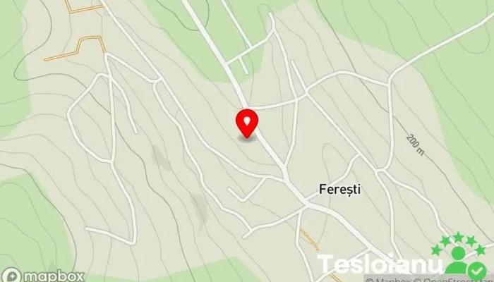 hartă a Ferești  în Ferești