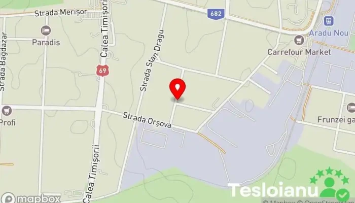 hartă a Frankis Lăcătuș în Arad