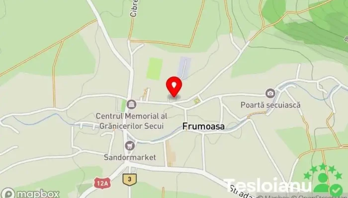 hartă a Frumoasa  în Frumoasa