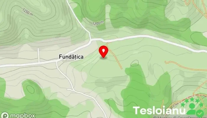 hartă a Fundățica  în Fundățica