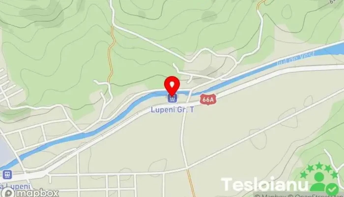 hartă a Gara Lupeni Grupa Tehnica Departamentul de transport în Lupeni