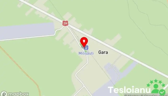 hartă a Gara Milișăuți Asociație sau organizație în Slobozia Sucevei