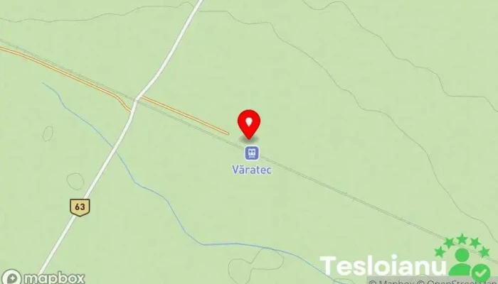 hartă a Gara Văratec Parcare în Salcea
