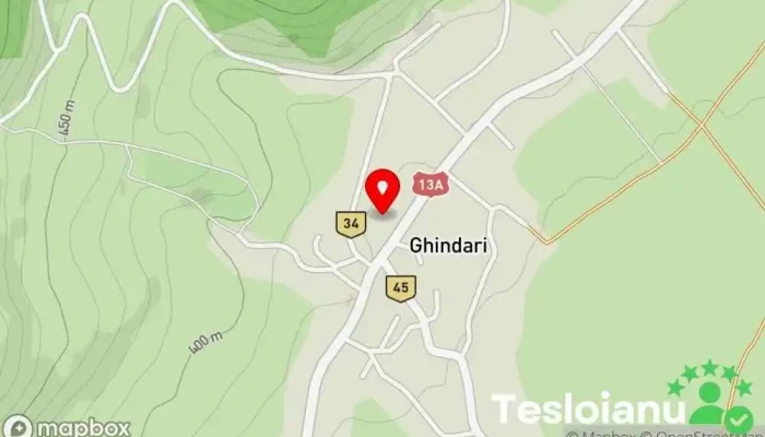 hartă a Ghindari  în Ghindari