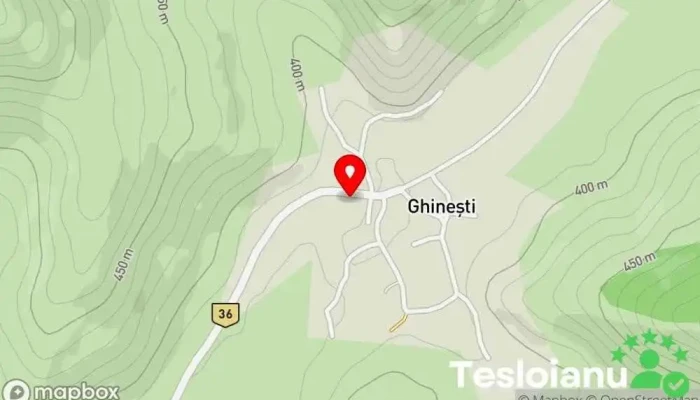 hartă a Ghinești  în Ghinești
