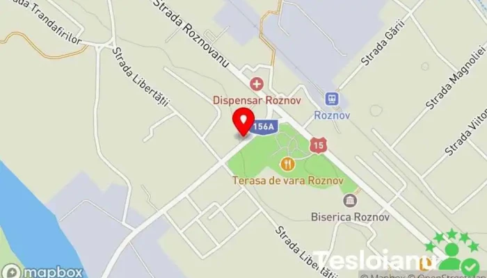 hartă a Grusov Supermarket în Roznov