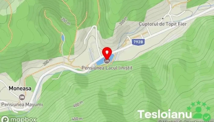 hartă a Guest house Lacul Linistit Pensiune în Moneasa