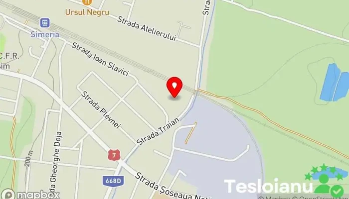 hartă a Hala Mentenanță Locomotive Simeria Servicii de transport în Simeria