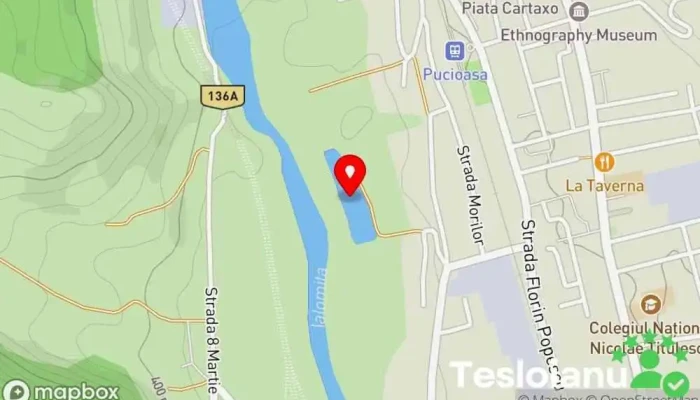 hartă a Heleșteu Pucioasa Iaz în Pucioasa