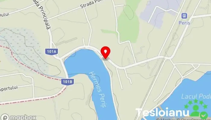 hartă a Hermes Periș Cursă de pescuit, Zonă de pescuit în Periș