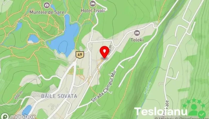 hartă a Hotel Aluniș Hotel wellness în Sovata
