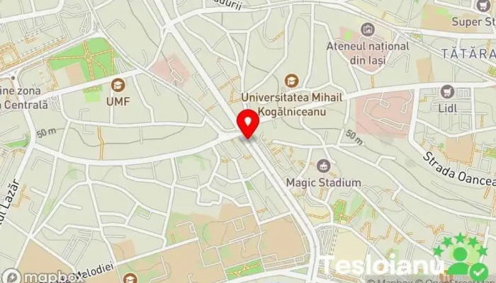 hartă a Iași  în Iași