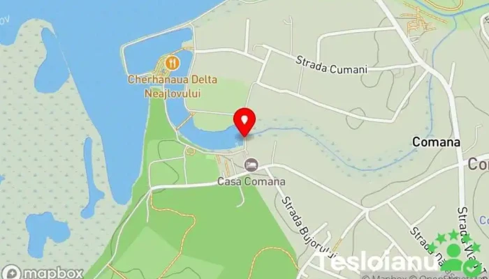 hartă a Inchiriere caiace Serviciu de închirieri caiac și canoe în Comana
