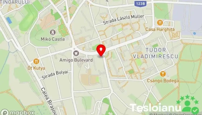hartă a Inspectoratul de Poliție Județean Harghita Poliția statală în Miercurea Ciuc
