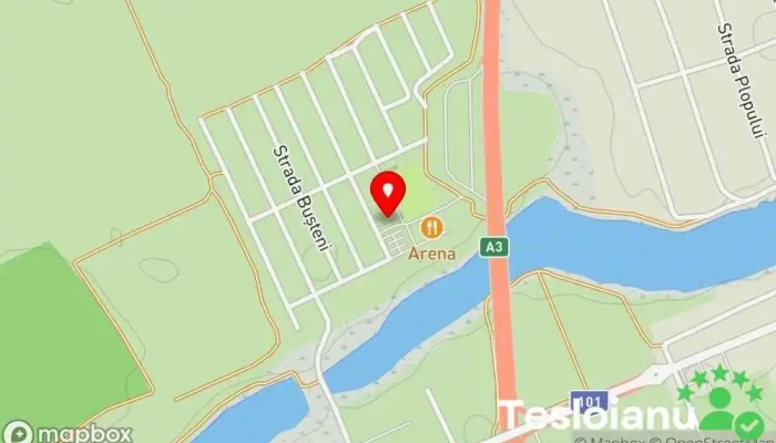 hartă a ISU Ilfov - punct de lucru Moara Vlasiei Post de pompieri în Căciulați