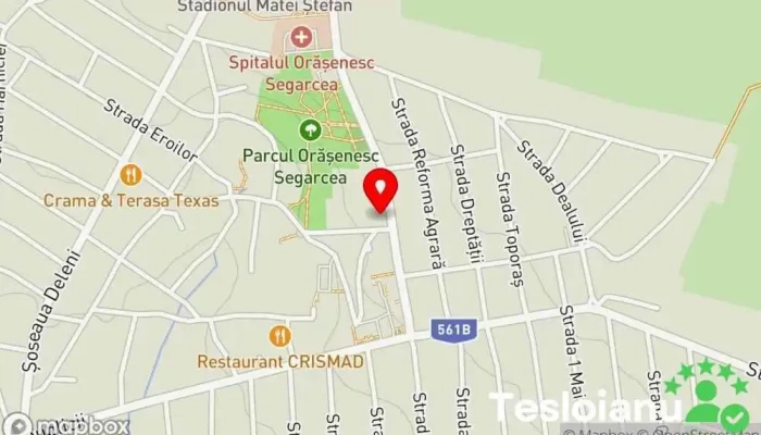 hartă a Judecătoria Segarcea Judecătorie în Segarcea
