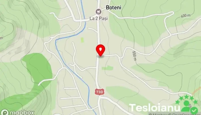 hartă a Judetul Arges Comuna Boteni  în Boteni
