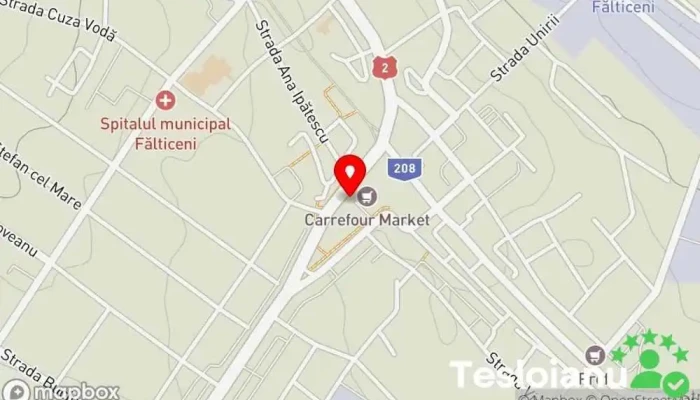 hartă a La Cezarica Magazin de articole electrice în Fălticeni