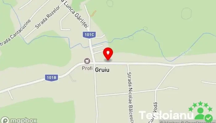 hartă a La Claudiu Grătar în Gruiu