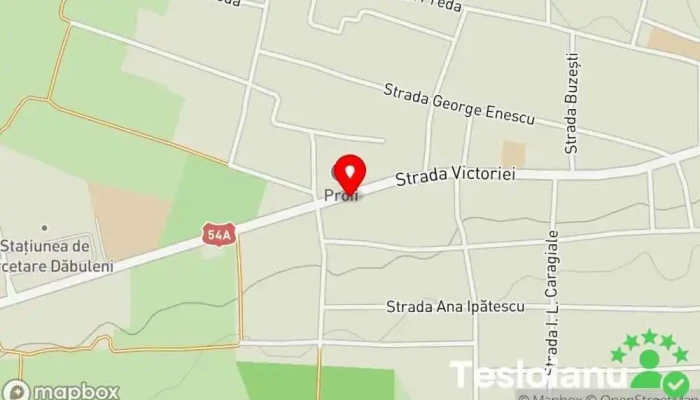 hartă a La Cristi și Maruta Magazin în Dăbuleni