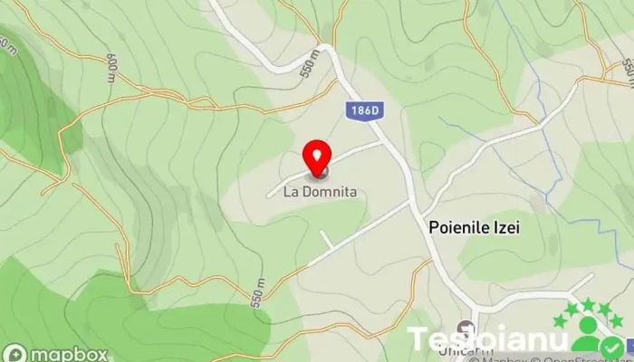 hartă a La Domnita Bed & Breakfast în Poienile Izei