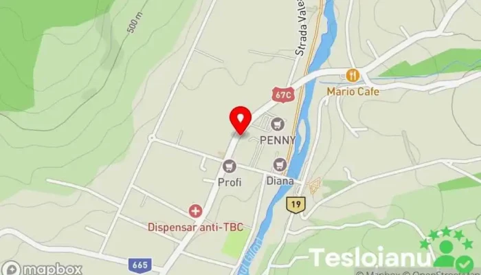 hartă a La Groapă Bar în Novaci