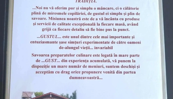 La Mosie -  Meniu - Slimnic