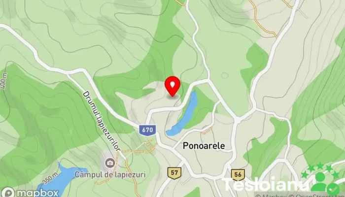 hartă a La Ograda Bed & Breakfast în Ponoarele