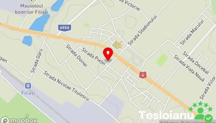 hartă a LA TUŢA ŞI SĂNDEL Magazin de materiale de construcții, Angrosist de materiale de construcții în Filiași