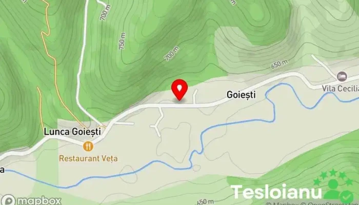 hartă a La Uțu acasă Grădină în Goiești